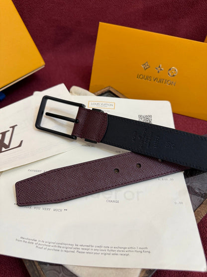 Burgundy Pont Neuf Belt