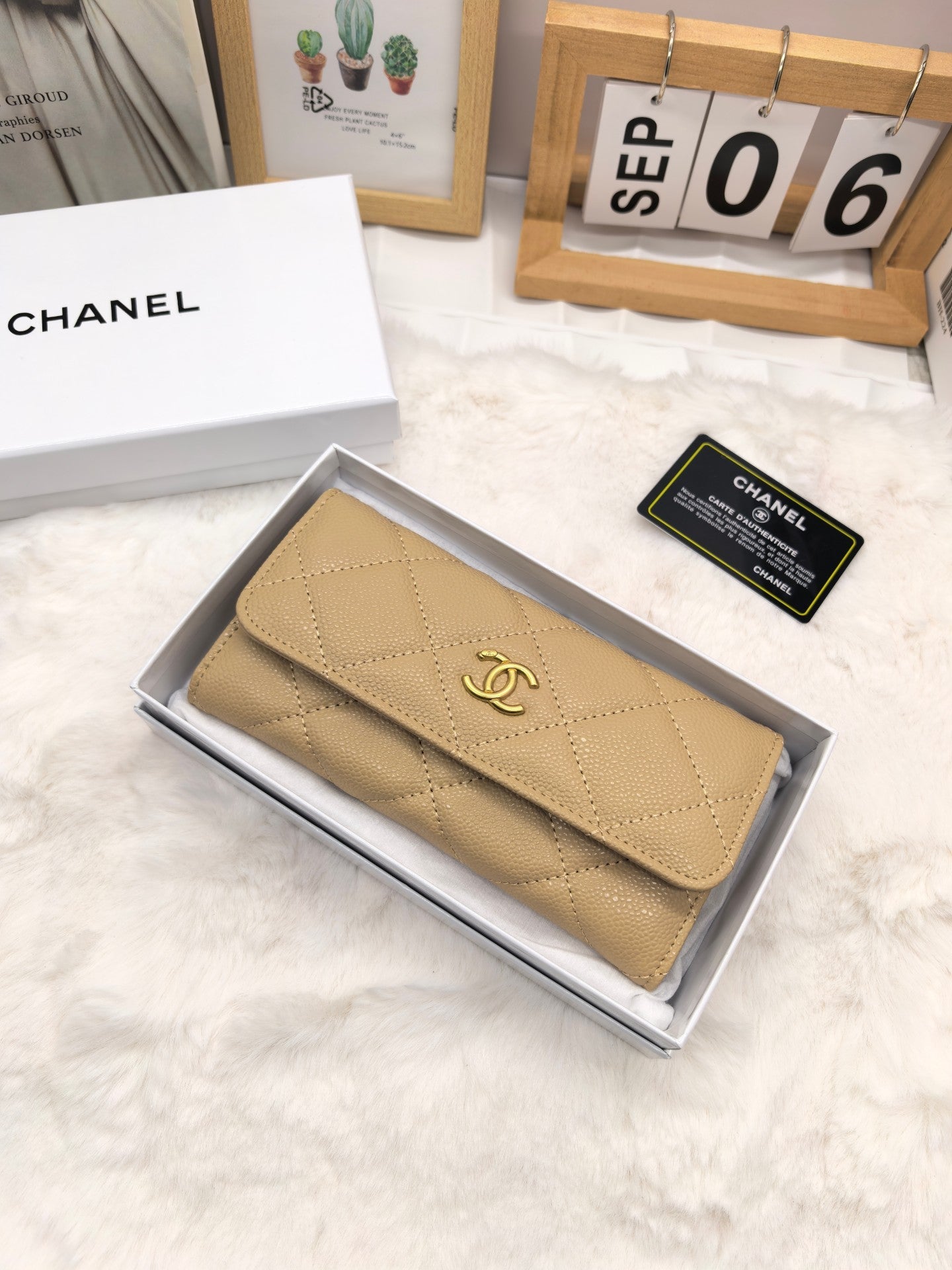 Classic Quilted Long Wallet