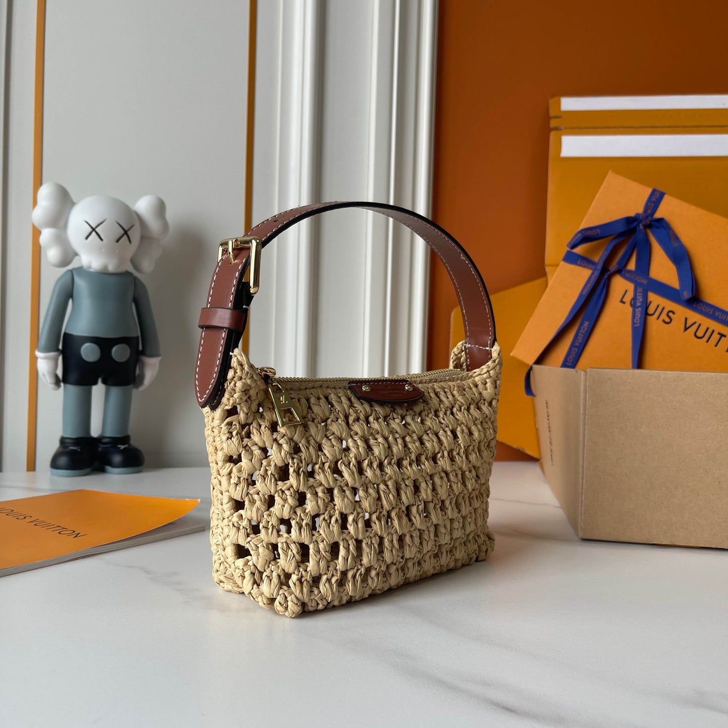 Woven Straw Shoulder Bag