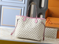 White Checkered with Pink Trim