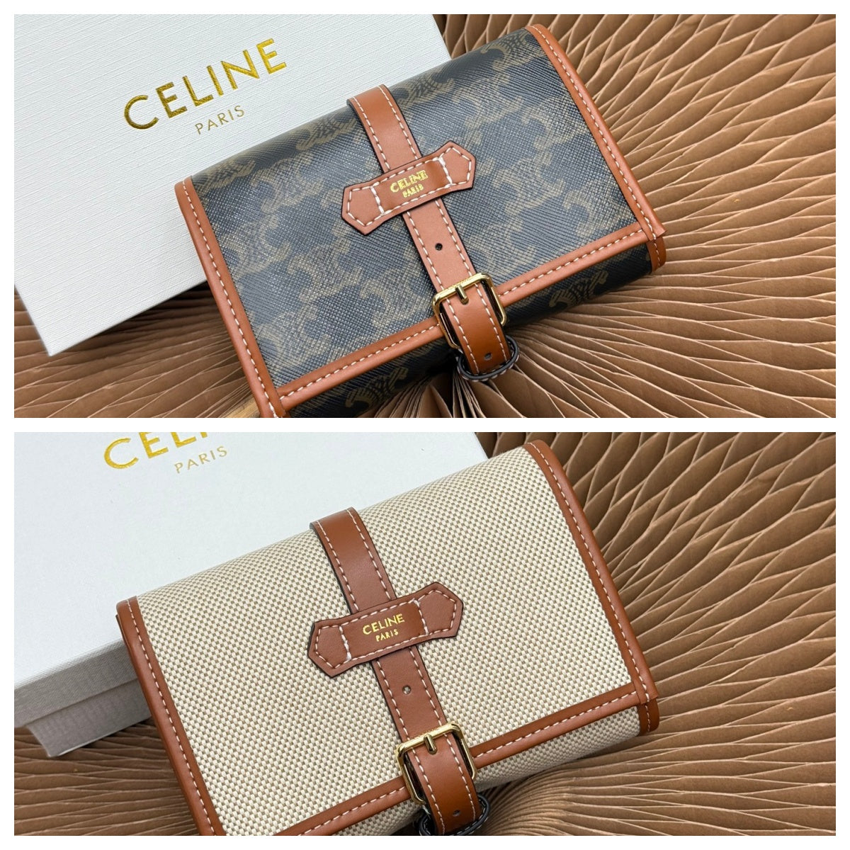 Belt Accent Long Wallet