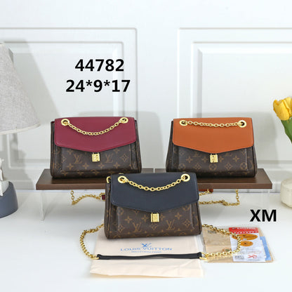 Monogram Chain Flap Shoulder Bag