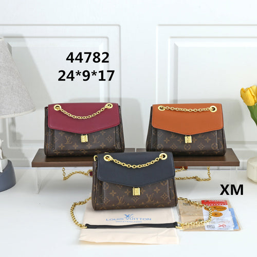 Monogram Chain Flap Shoulder Bag