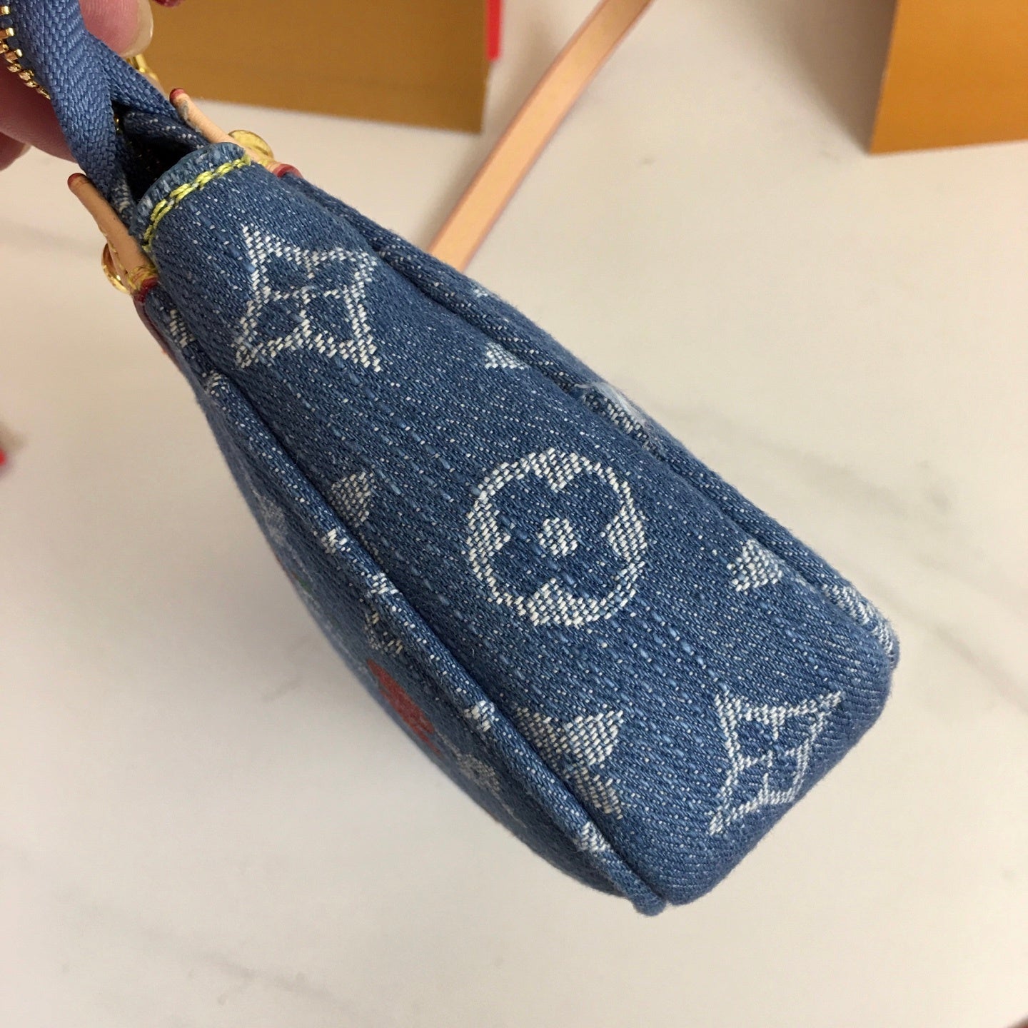 Pochette Monogram Denim Bag