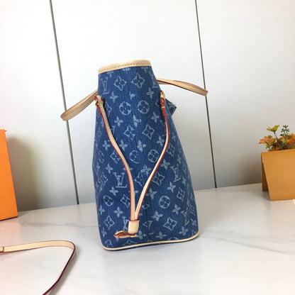 Neverfull MM Monogram Denim Bag & Pouch