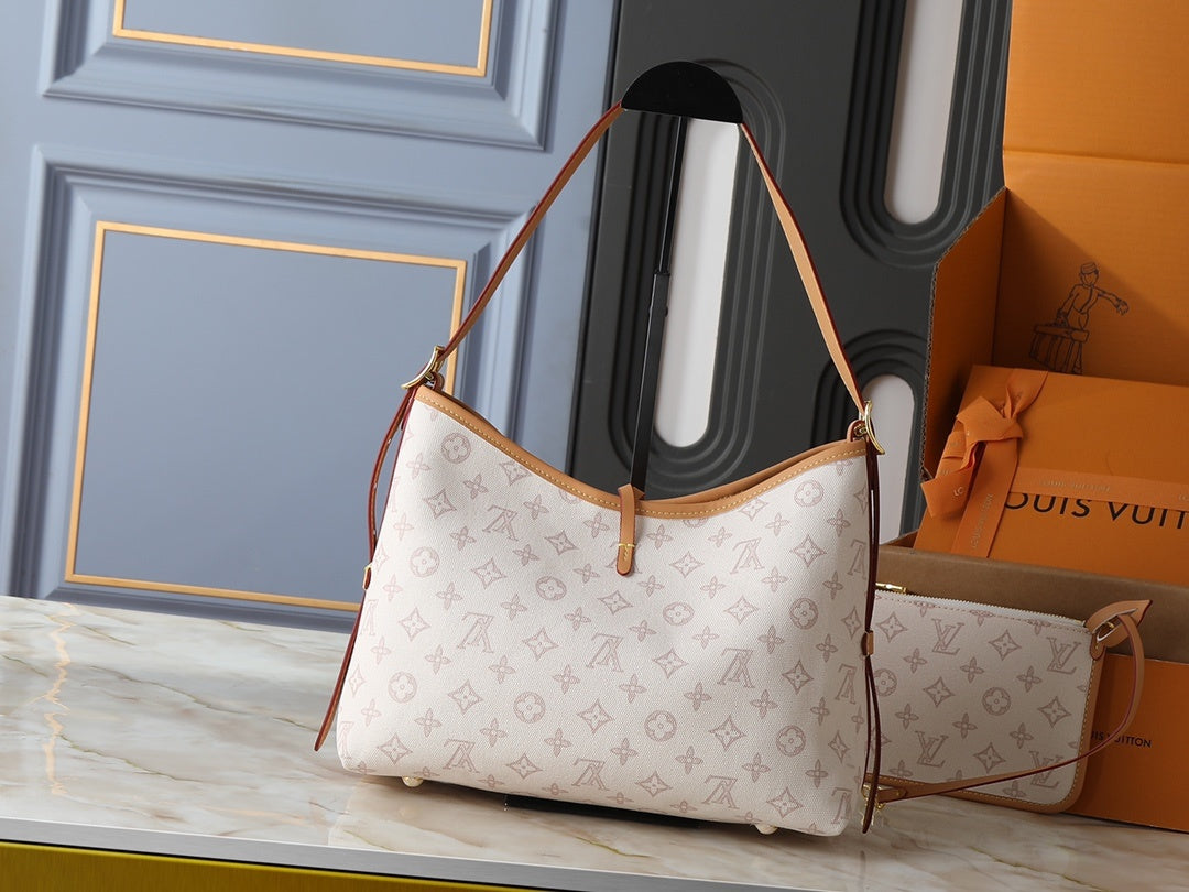 CarryAll Milky Monogram Handbag & Pouch