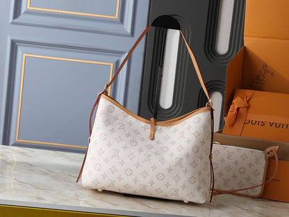 CarryAll Milky Monogram Handbag & Pouch