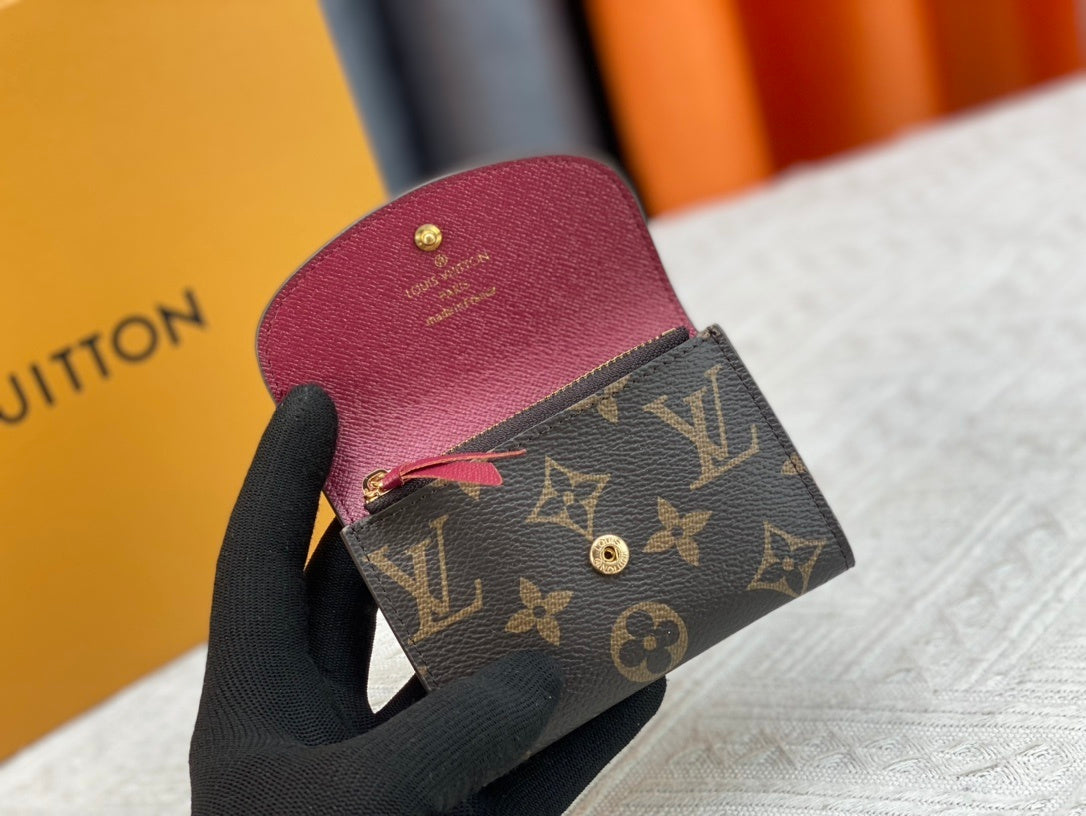 Reverse Monogram Coin Purse
