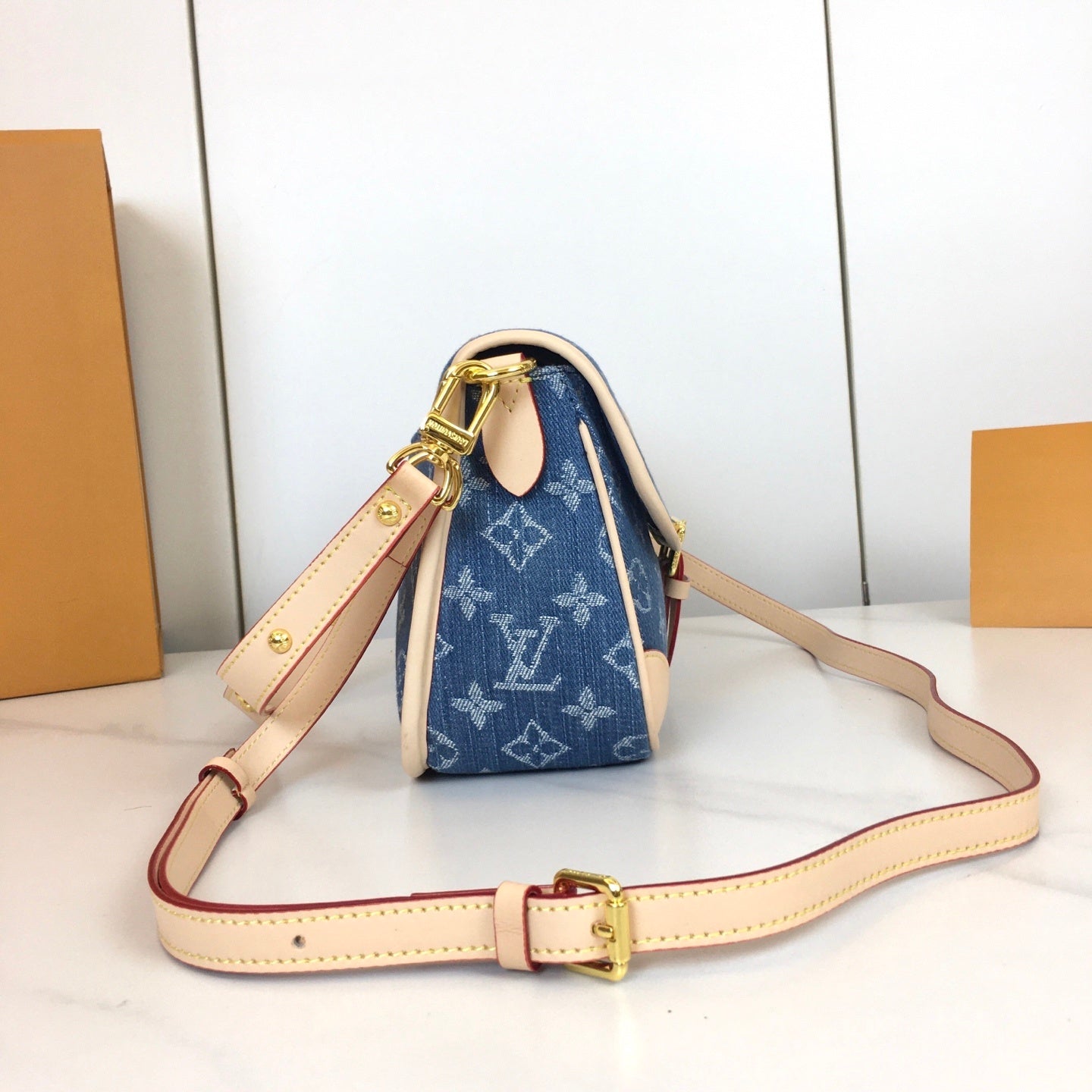 Diane Monogram Denim Bag