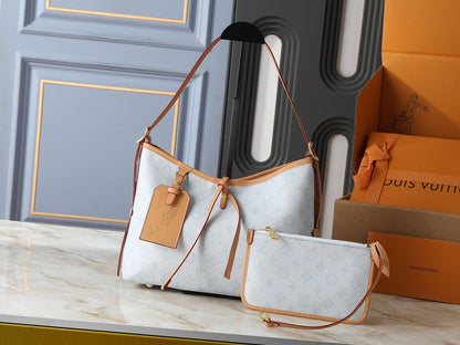 CarryAll Milky Monogram Handbag & Pouch