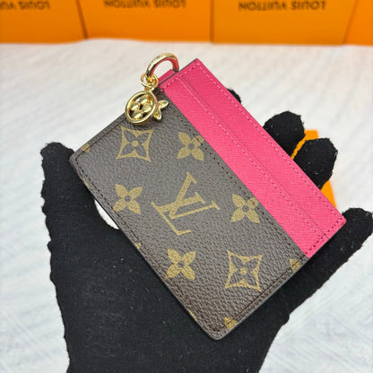 Charms Card Holder Monogram Canvas