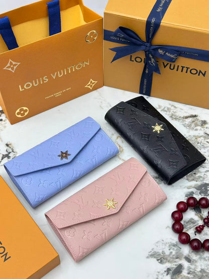 Embossed Envelope Long Wallet