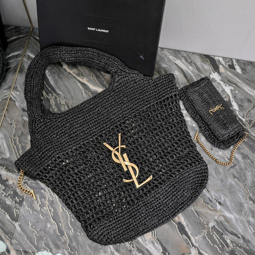 Icare Maxi Raffia Handbag