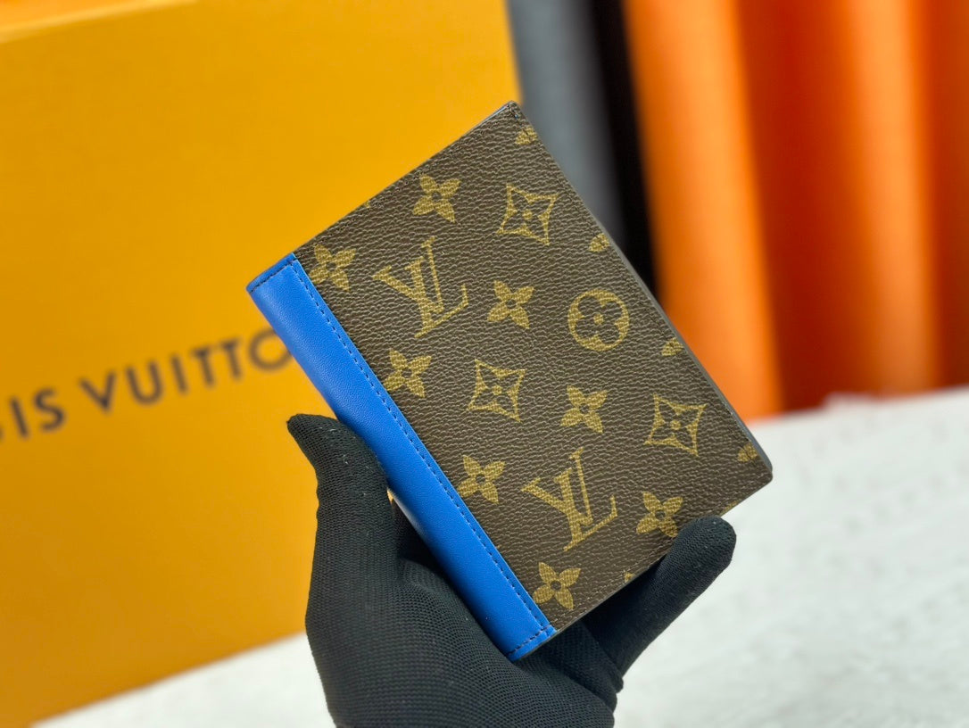 Monogram Passport Cover Colored