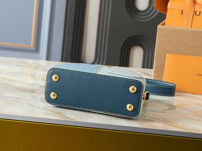 Denim Capucines Handbag