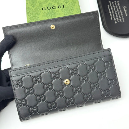 Signature Clutch Fold Over Wallet