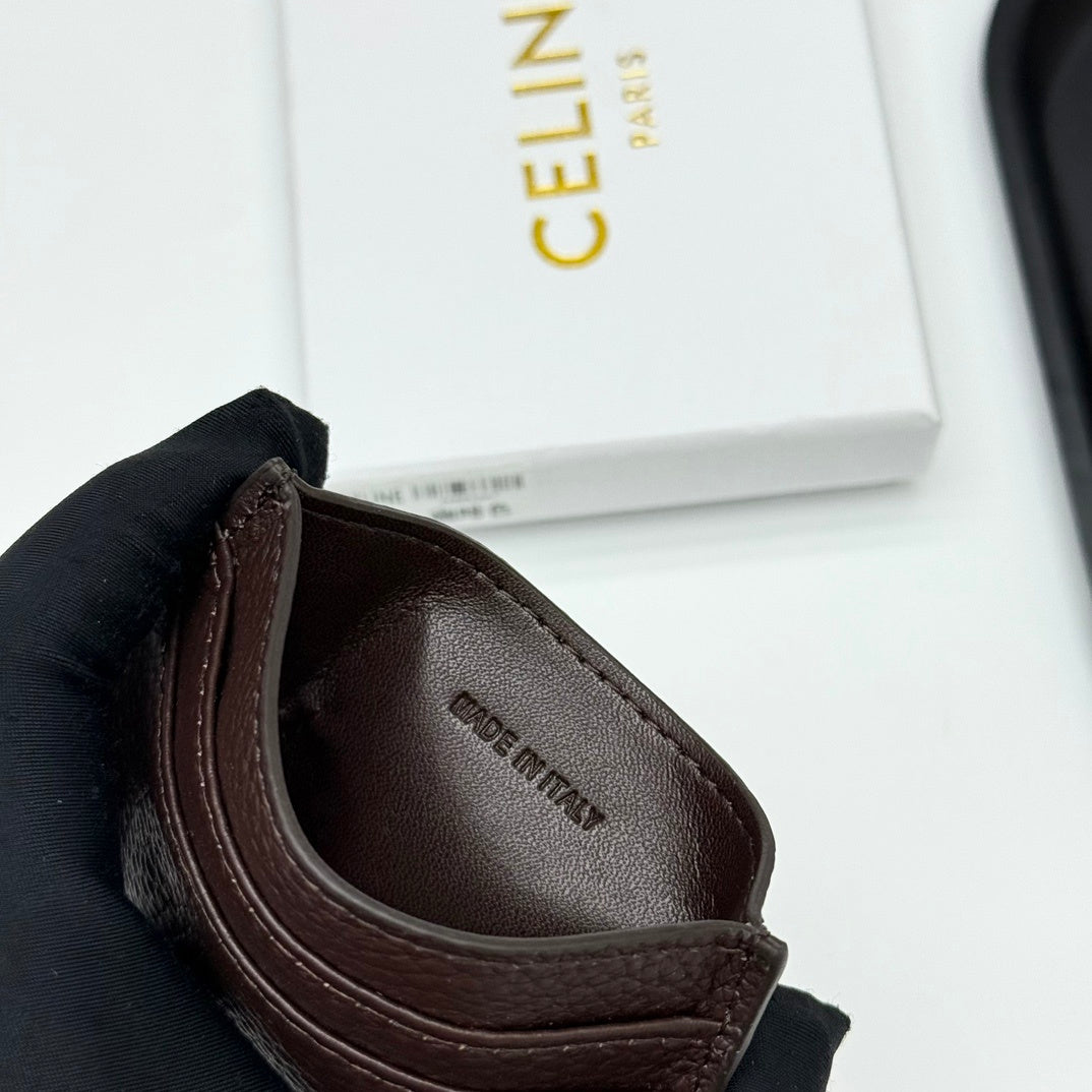 Logo Leather Card Case