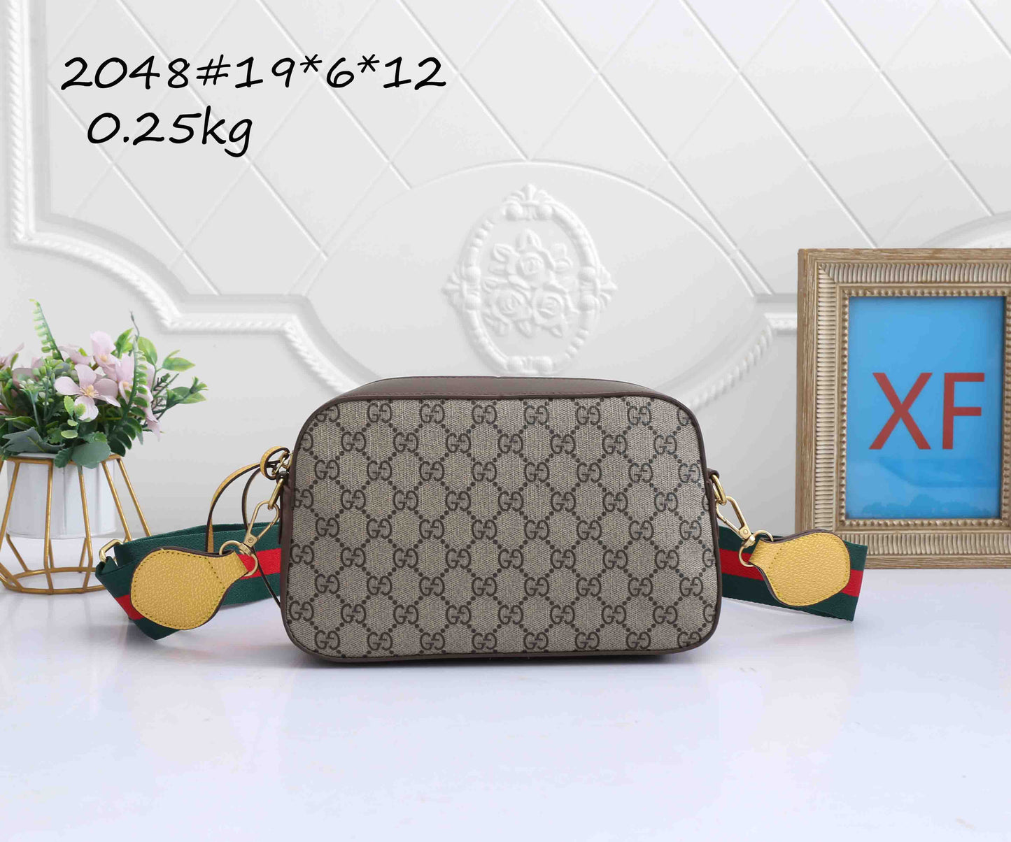 Mini camera crossbody bag