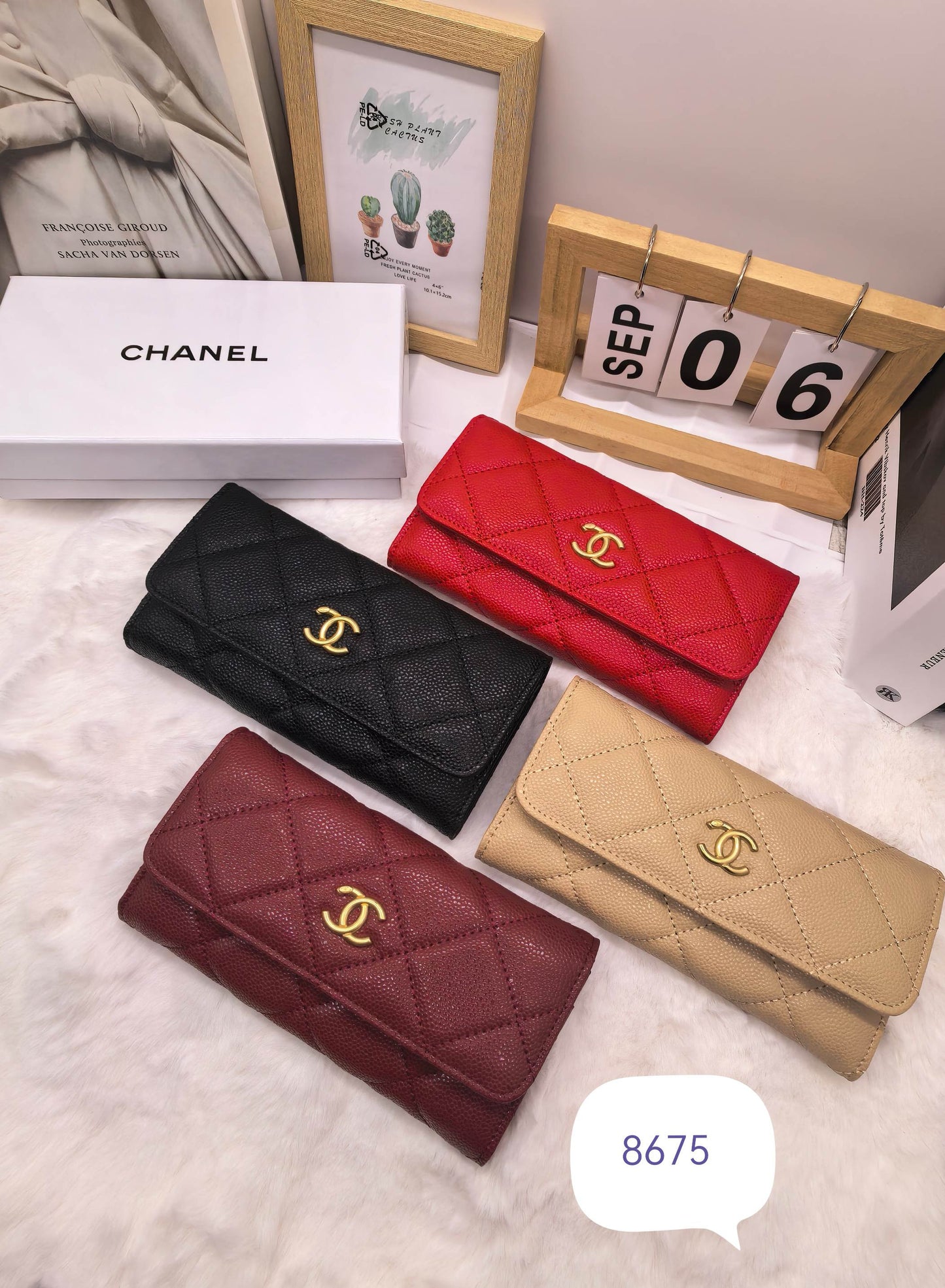 Classic Quilted Long Wallet