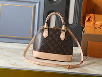 Brown Monogram Canvas with Natural Leather Trim