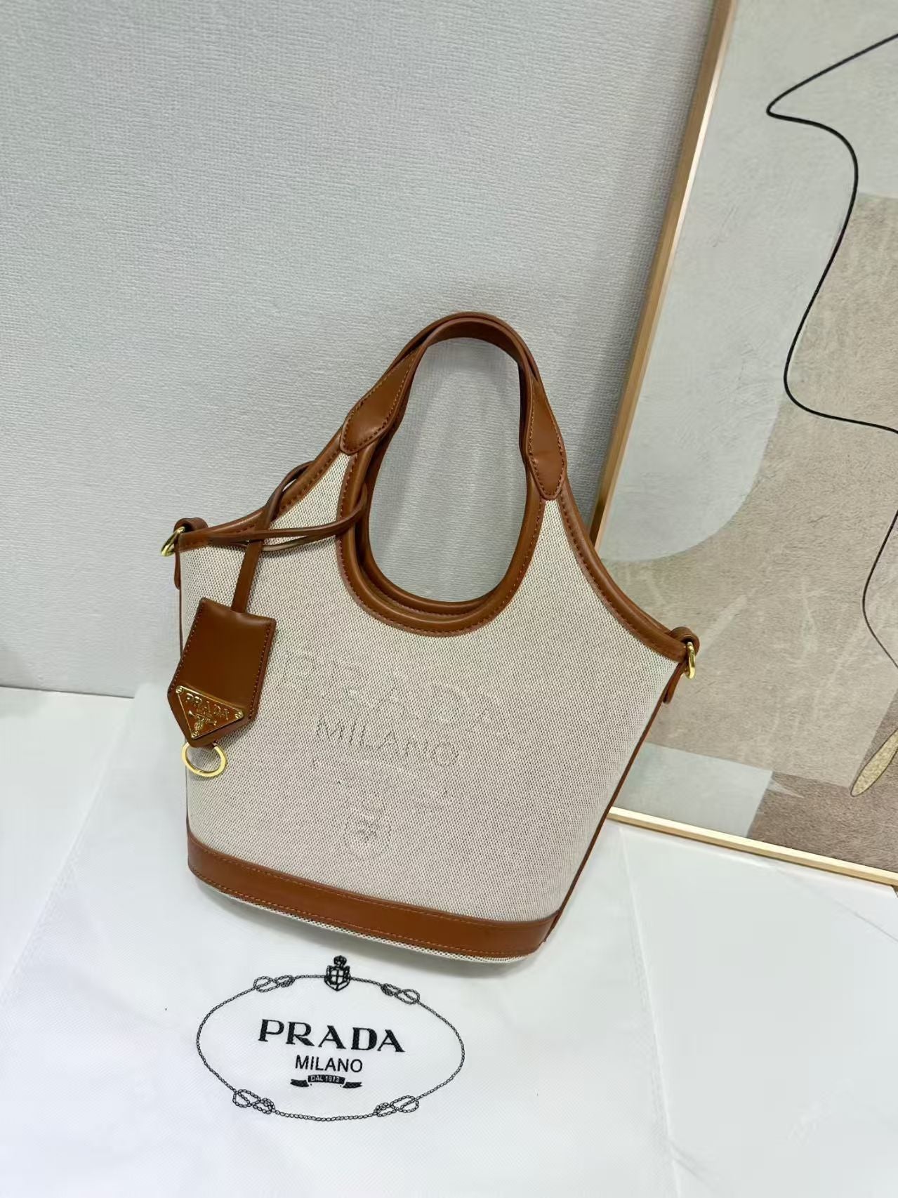 Medium Logo Print Tote Bag