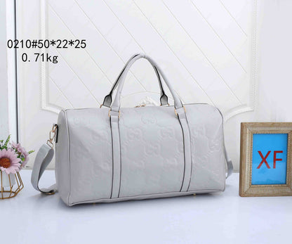 Embossed Weekender Duffle Bag