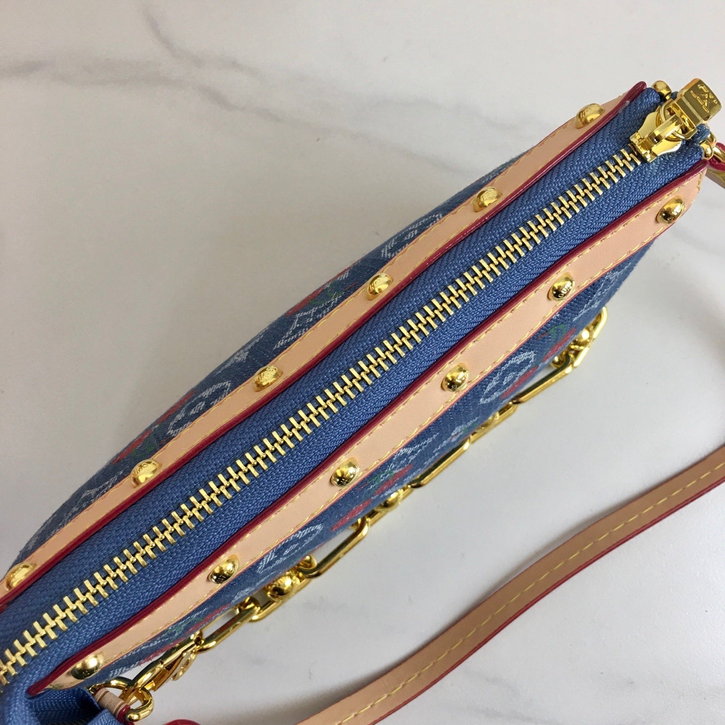 Pochette Monogram Denim Bag