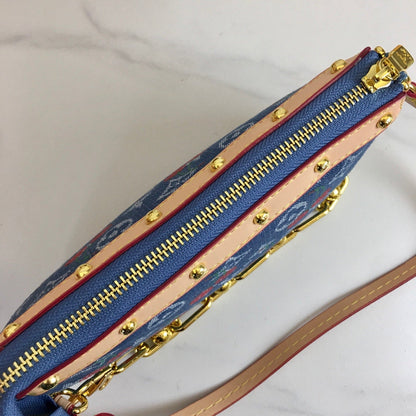 Pochette Monogram Denim Bag