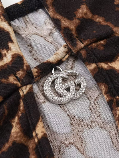Nora Leopard Print mini dress