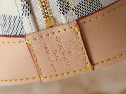 Alma BB Damier Azur White Handbag