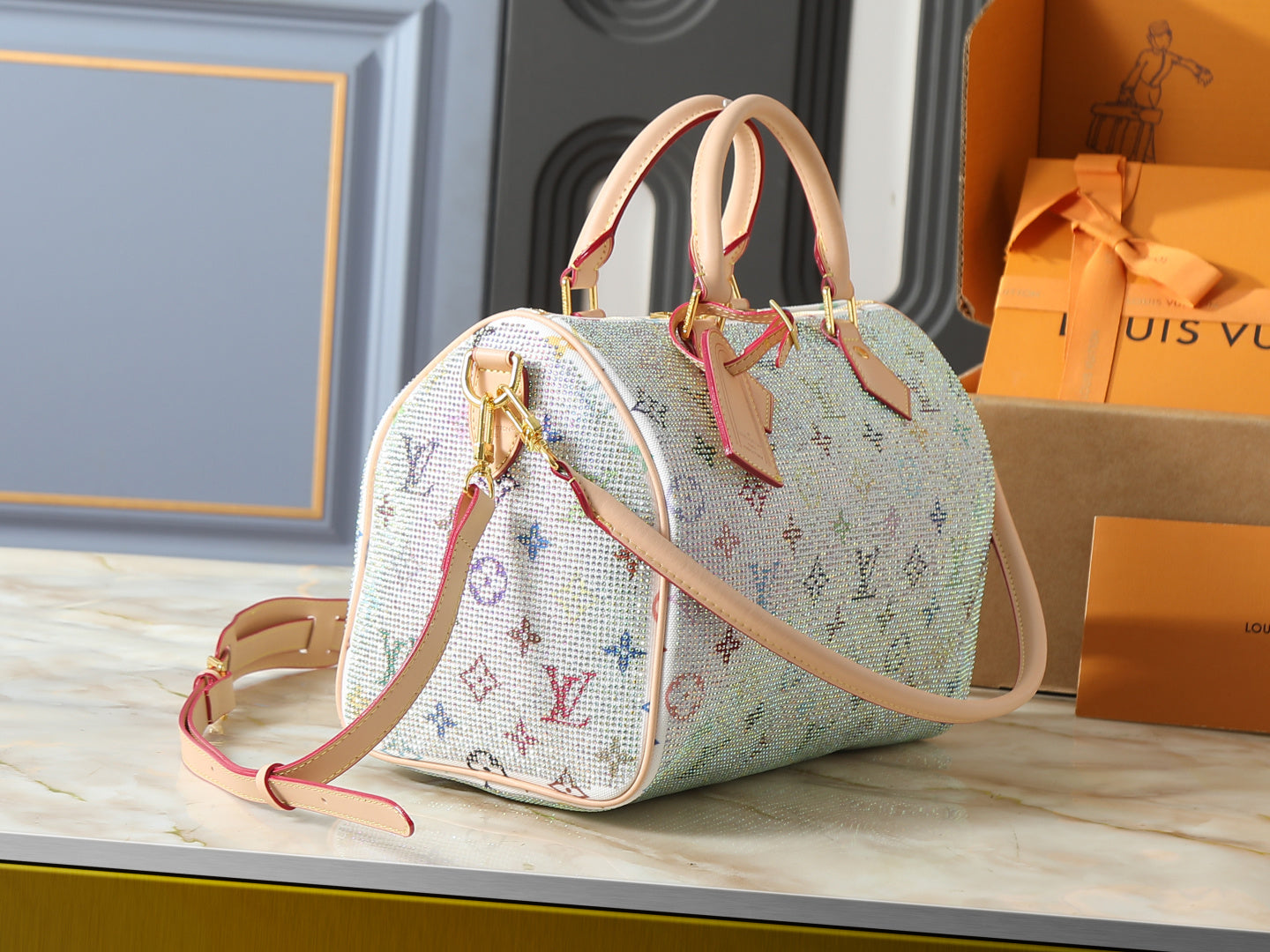 Crystal Monogram Travel Duffel Bag