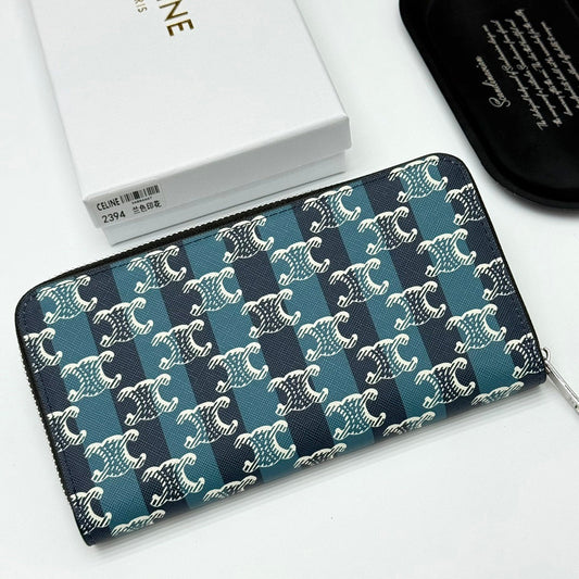 Bi-fold Wallet IN Striped Triomphe Canvas Wallet