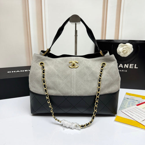 Premium Quilted Suede Tote Shoulder Bag