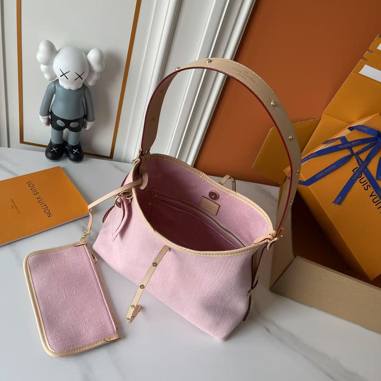 Soft Pink Hobo Tote Bag (Large and Medium)