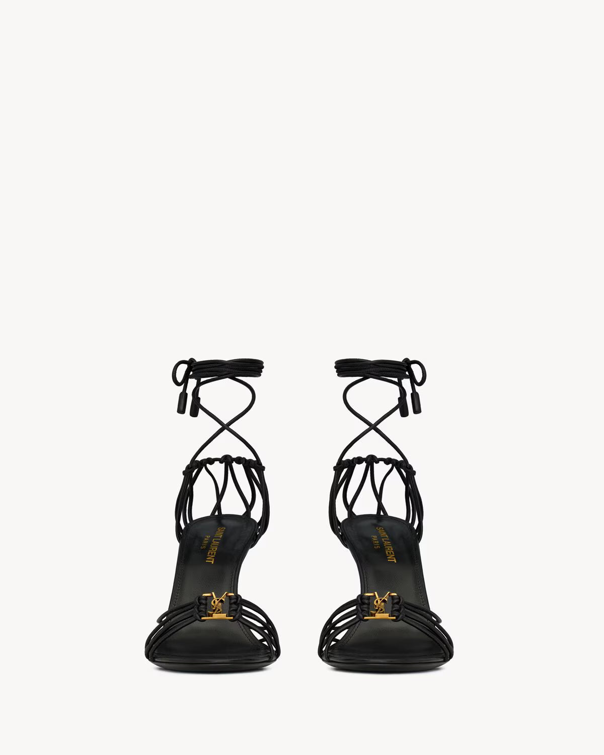 BABYLONE sandals in metallic leather